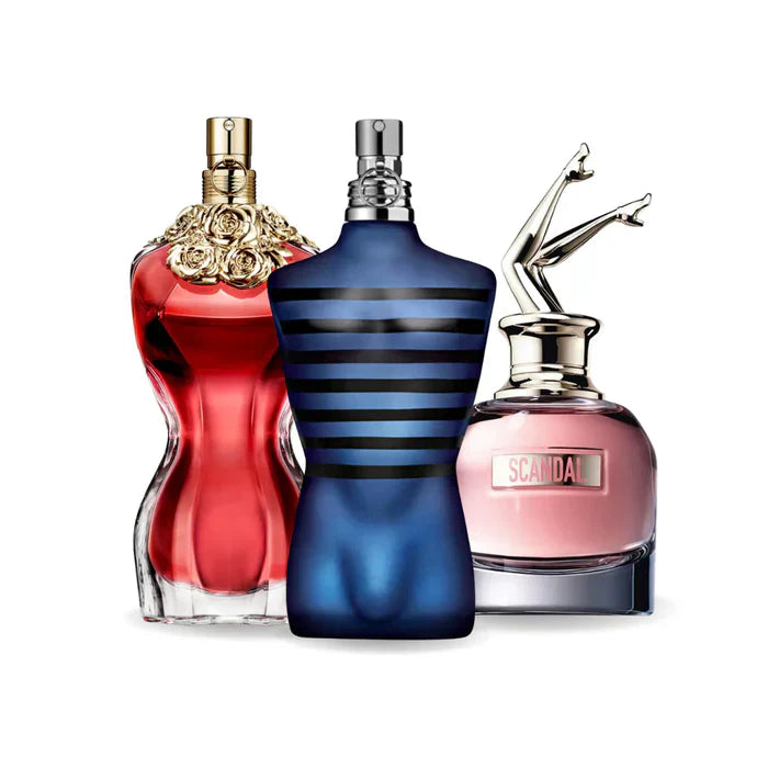 Combo Black Friday com 3 perfumes: Jean Paul Gaultier La Belle, Jean Paul Gaultier Ultra Male e Jean Paul Gaultier Scandal - 100ml