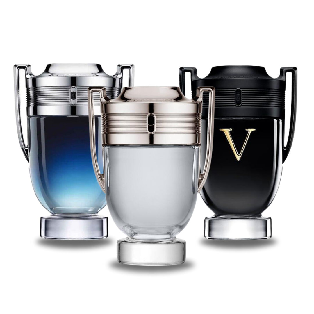 Combo Black Friday com 3 perfumes: Paco Rabanne INVICTUS LEGEND, Paco Rabanne INVICTUS e Paco Rabanne INVICTUS VICTORY - 100ml